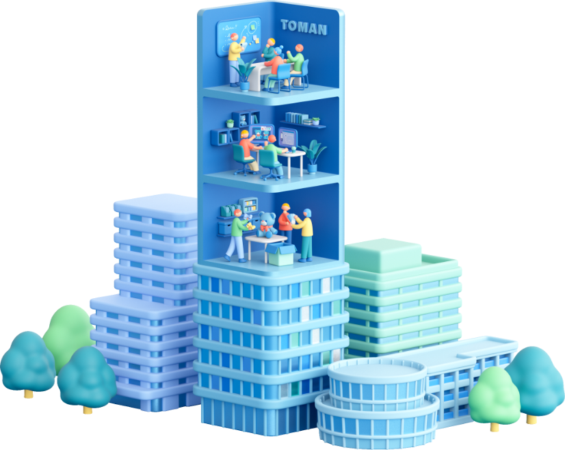 会社情報の3Dイメージ