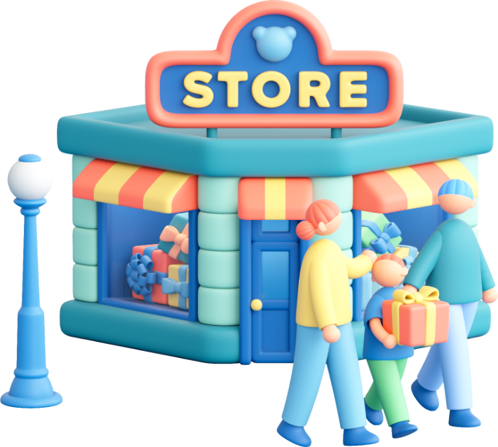 オリジナルブランドの3Dイメージ